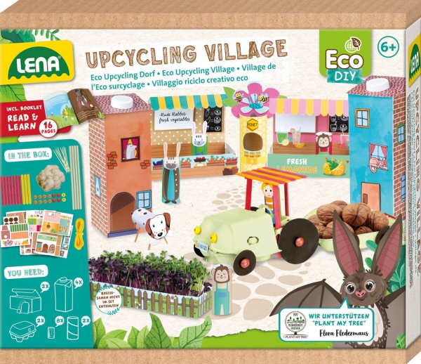 Lena Eco Upcycling Village Set lapsille