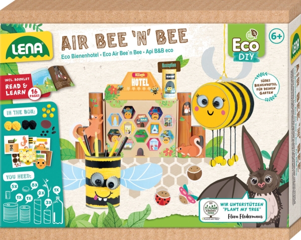 Lena Eco Air Bee ́N ́Bee, Håndværkssæt Til Børn, 6 År, Flerfarvet