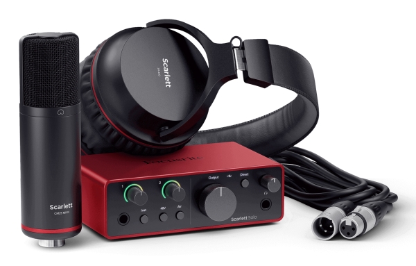 Focusrite Scarlett Solo Studio, Skrivbord, USB, USB, 56 dB, 9 dBu, 3000 O | TV, Ljud & Bild - Musikstudio - Ljud - Studio - Inspelning | GameStuff