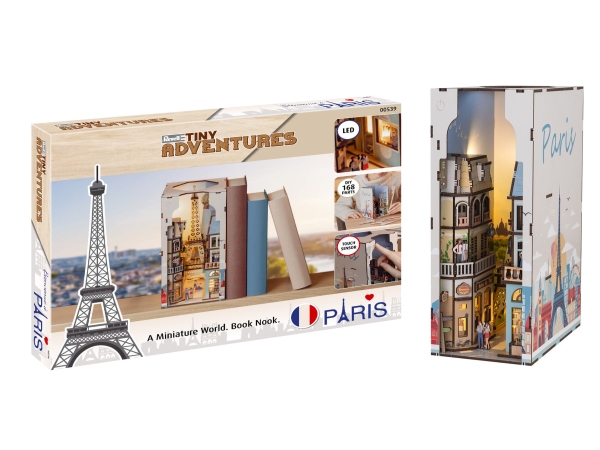 Revell Tiny Adventures Paris, Pienoismallimatkustajalaiva, Kokoamispakkaus, Tiny Adventures Paris, Ei sukupuolirajoitusta, Puu, 168 kpl