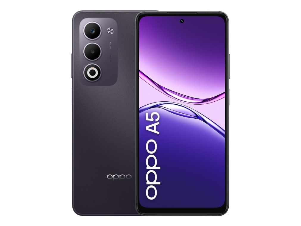 Oppo A5 , 16,9 Cm (6.67"), 6 Gb, 128 Gb, 50 Mp, Android 15, Lilla