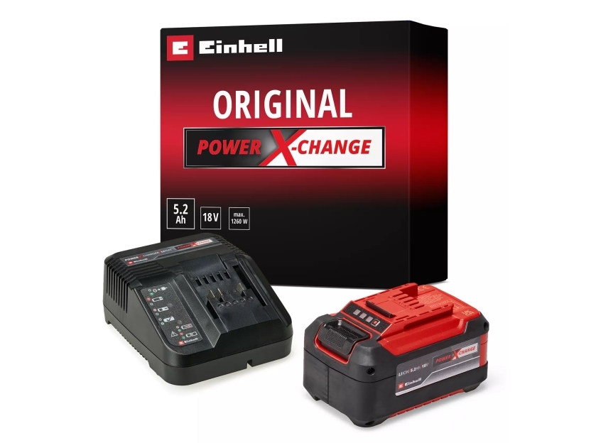 Einhell 5.2 Ah PXC Starter-Kit, Litium-Ion (Li-Ion), 1 styck, Batterier medföljer | Elverktyg - Batteri & Laddare | GameStuff