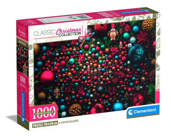 Clementoni Puslespil 1000 - High Quality Collection - Impossible "Julestemning"