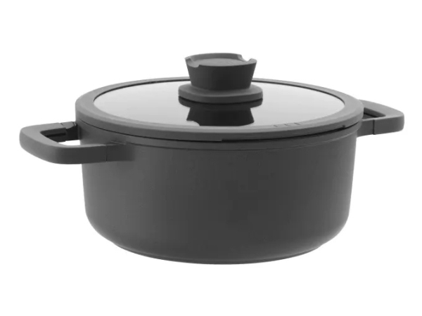 BergHOFF 3950593, 4,4 l, Svart, Gjuten aluminium, Glas, Silikon, CeraGreen, Keramiska, Elektrisk, gas, halogen, Induktion, Svart | Köksutrustning - Grytor & pannor - Grytor | GameStuff