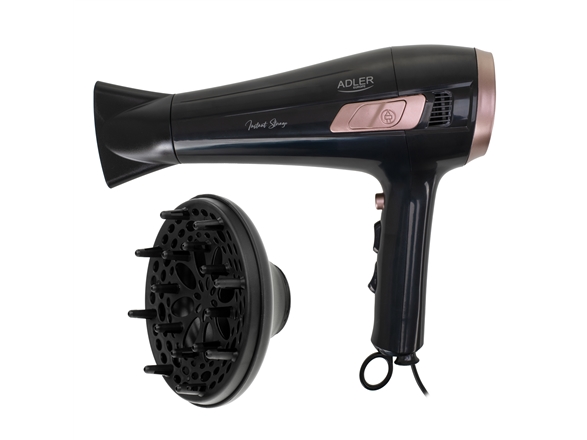 Haartrockner Adler Ad 2283 Haartrockner Mit Einziehbarem Kabel - 2400W + Diffusor