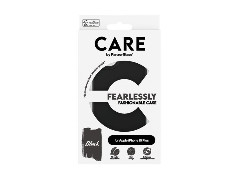 Panzerglass Care By Fashionable Case Schwarz Iphone 15 Plus, Cover, Apple, Apple - Iphone 15 Plus, Schwarz