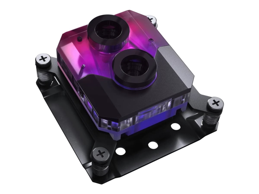 Phanteks Glacier Z-Fit 450Cpu - Cpu-Vandblokering Til Flydende Kølesystem - (For: Am4, Lga1700, Am5) - Kobber - Sort