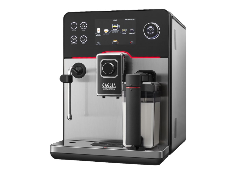 Gaggia Accademia , Espressokone, 1,6 L, Kahvipavut, Kahvikapseli, Jauhettu kahvi, Sisäänrakennettu jauhin, 1900 W, musta