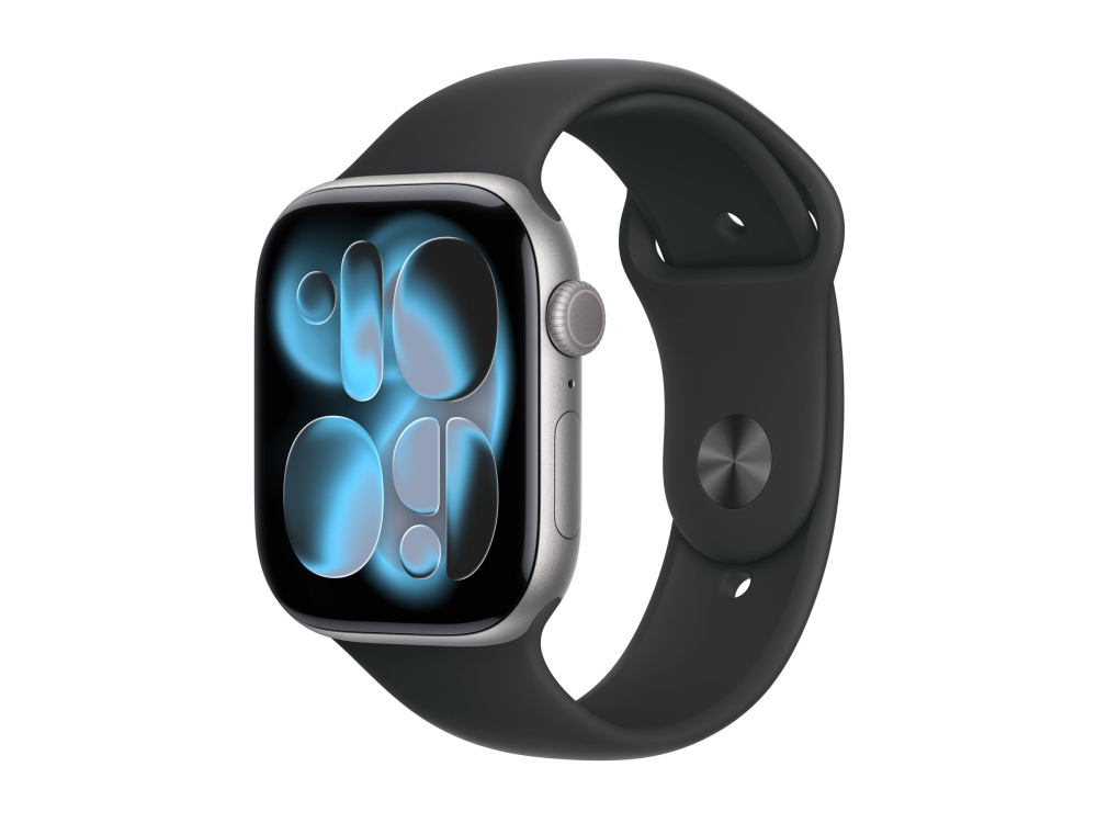 Apple Watch Series 11 GPS 46mm Space Grey Aluminium Case with Black Sport Band - M/L | Sport & Träning - Pulsklockor & Smartwatches - Smartklockor | GameStuff