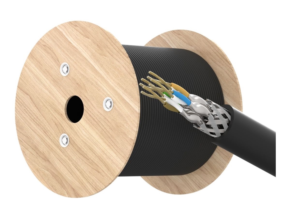Lanview - Patch Cord - Offenes Ende Zu Offenem Ende - 305 M - 6 Mm - S/Ftp - Cat 6A - Vergossen, Outdoor, Knotenlos, Hochflexibel - Schwarz