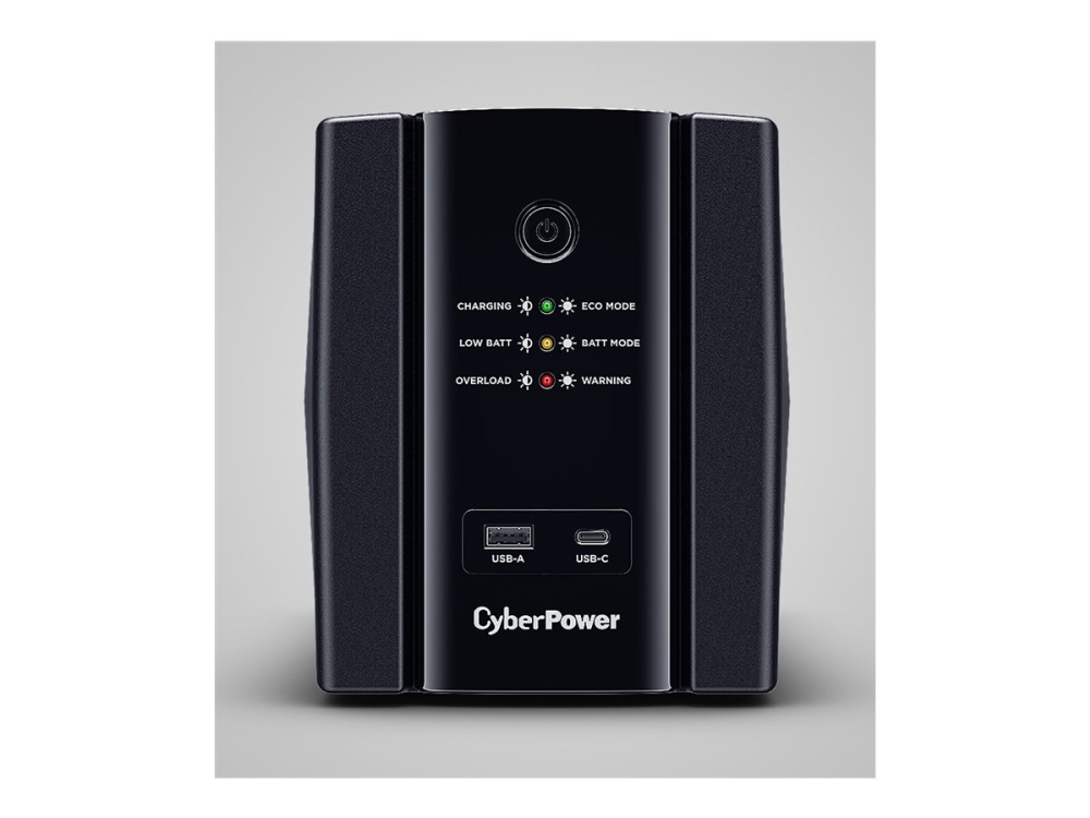 CyberPower UT-sarjan UT2200EG-FR - UPS - AC 230 V - 1320 Watt - 2200 VA - 1-vaihe - Ethernet 10/100/1000, USB - lähtöliittimet: 4 - musta