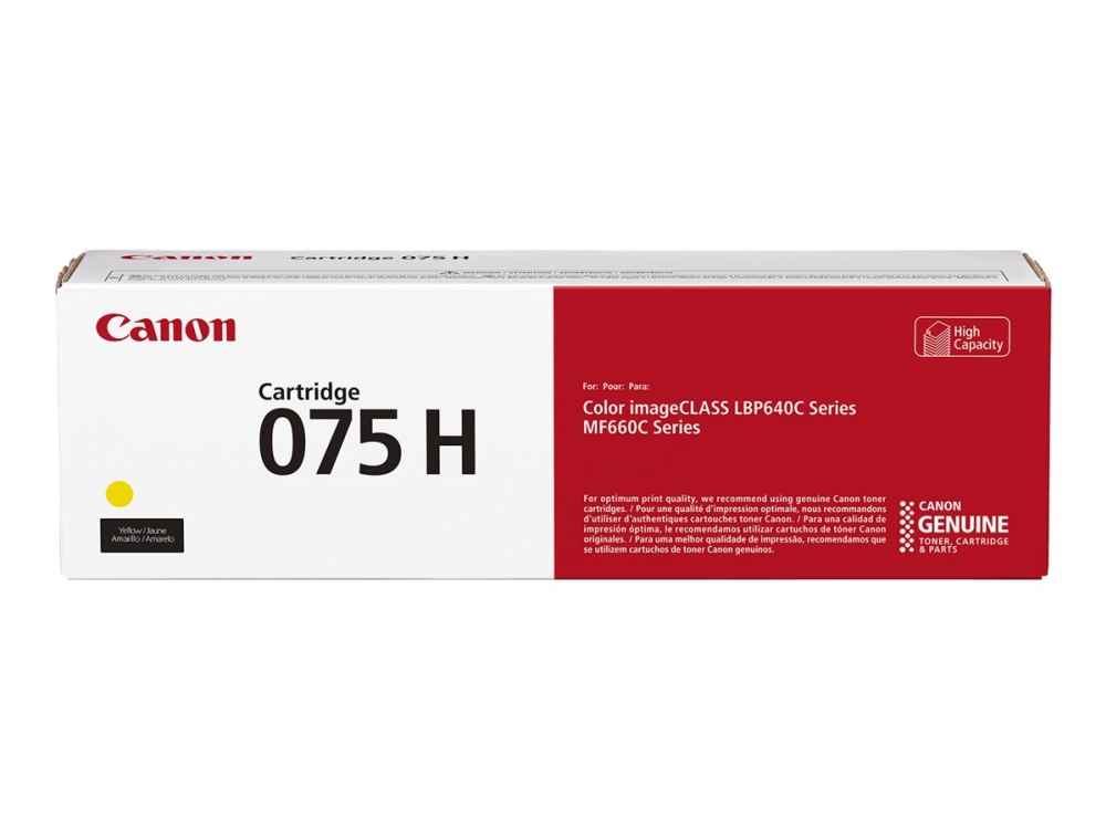 Canon 075 High Capacity, 2500 Pages, Yellow, 1 Pc(S)