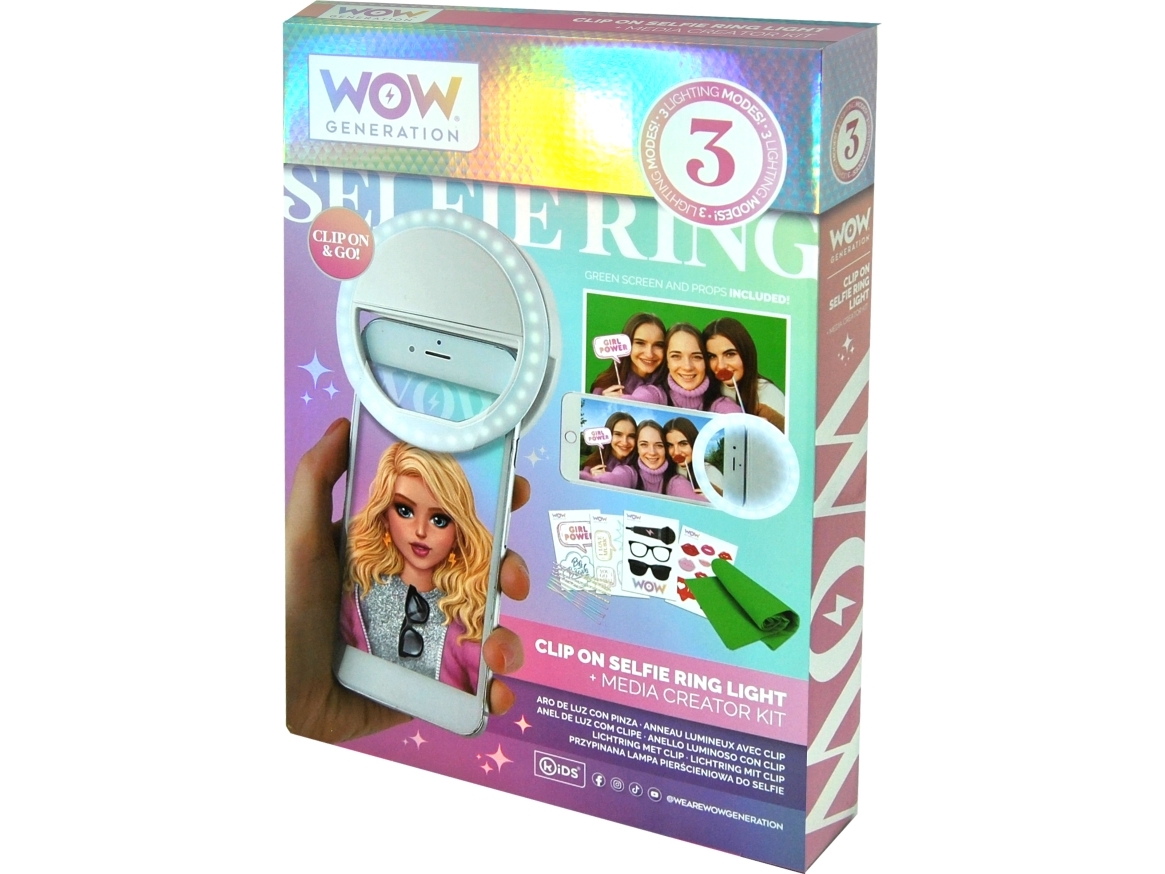 WOW® Generation, Clip on Selfie Ring Light med tillbehör | Leksaker - Vetenskap & Upptäckt - Elektronisk och programmering | GameStuff