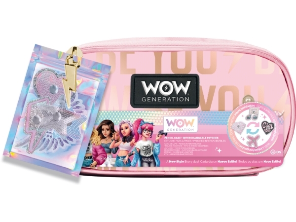 WOW® Generation, Pennfodral m/patchar, 23x11 cm | Skola & Hobby - Till skolväskan - Pennfodral | GameStuff