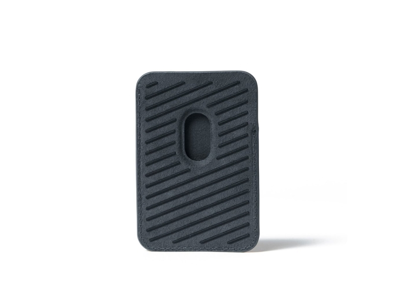 Mujjo -Wa-001-Bs, Kartenhalter, Basalt, Leder, Basalt, Apple, Iphone 12–17
