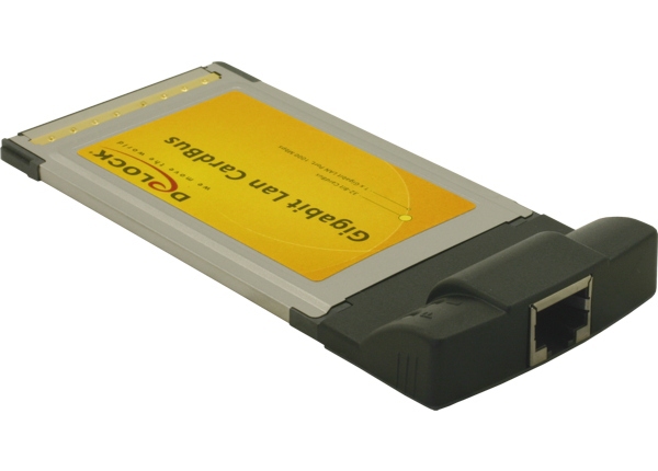 Delock Gigabit LAN CardBus -kortti - Verkkosovitin - CardBus - Gigabit Ethernet - P/N: 19601:lle