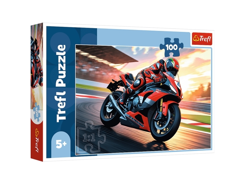 Puzzle 100El Trefl Schnelles Motorrad Pud12