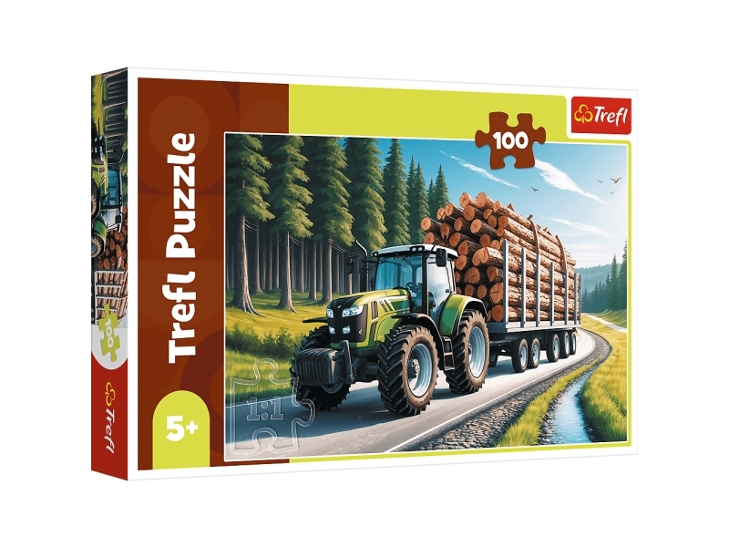 Puzzle 100 Forstwirtschaftlicher Traktor 16493
