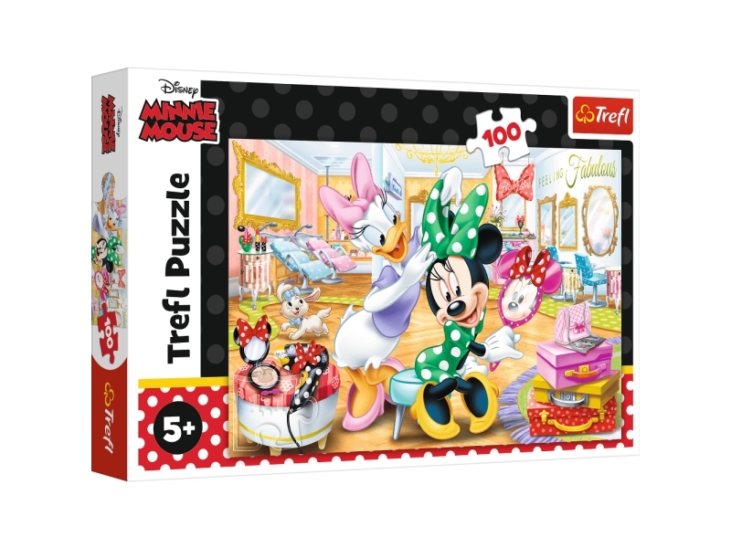 Trefl Puzzle 100 Minnie In Einem Schönheitssalon