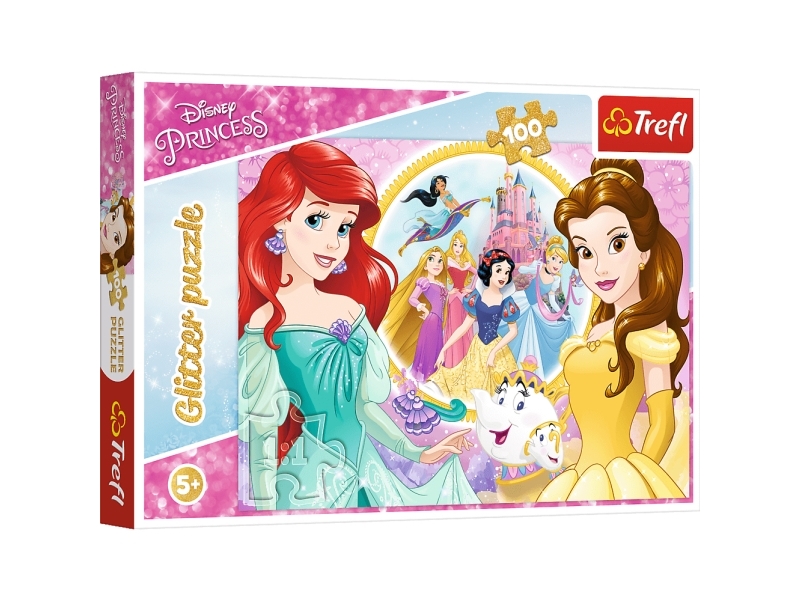 Trefl Puzzle - Princess - Glitter - Memories of Bella and Ariel (100 pieces) Floor