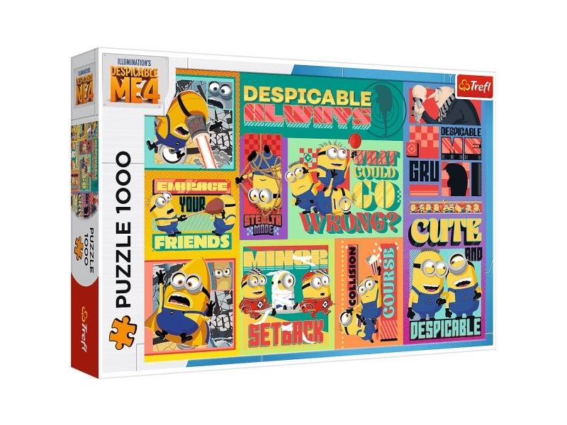 Trefl Puzzle 1000 Verrückte Abenteuer Der Minions Trefl