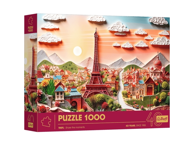 Puzzle 1000 Papierkunst: Paris Trefl