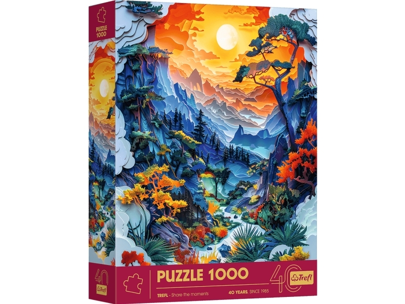 Puzzle 1000 Teile 40Th Anniversary Paper Art Valley