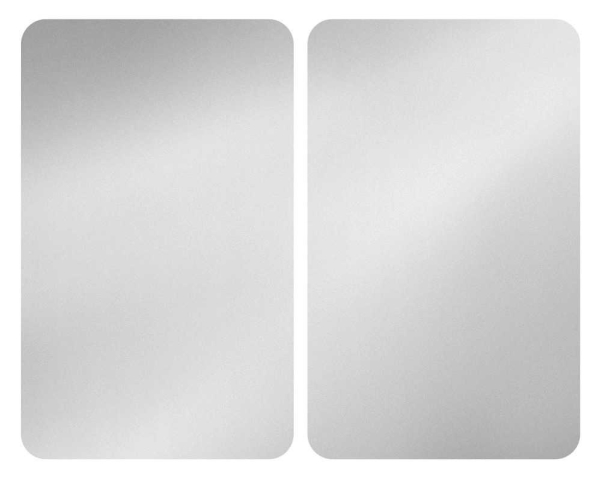 Wenko Universal Herdabdeckplatte30 X 52 Cm Silber 2 Stück