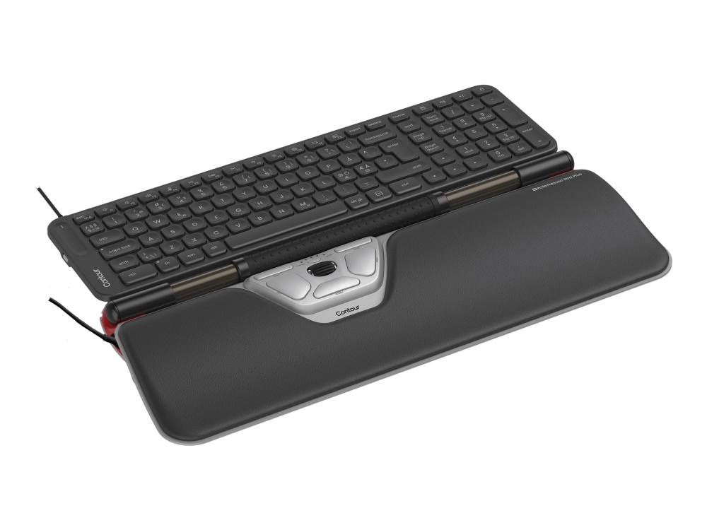 Contour RollerMouse - Sats med tangentbord och mus - mellanstorlek - USB-C - QWERTY - hela norden | Datortillbehör - Möss & Tangentbord - Möss & Pekdon | GameStuff