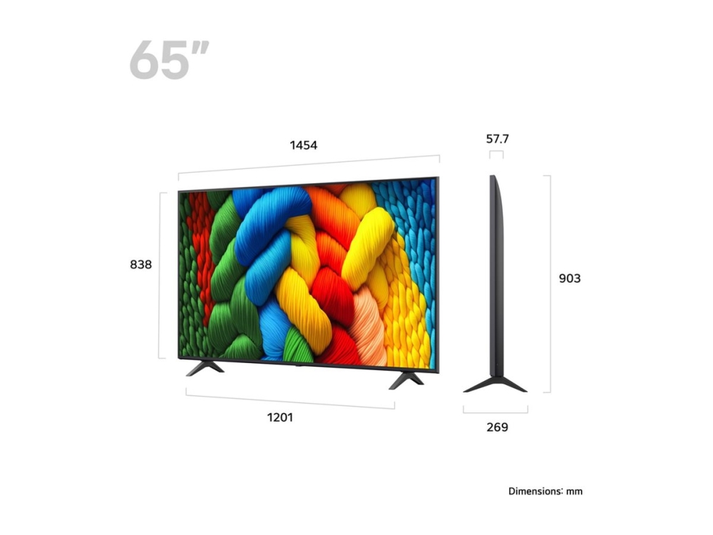 LG 65NANO80A6B - 65 Diagonal klass Nano80 Series LED-bakgrundsbelyst LCD-TV - Smart TV - webOS - 4K UHD (2160p) 3840 x 2160 - HDR - Direct LED, Nano Cell AI Display | TV, Ljud & Bild - TV & Hemmabio - TV | GameStuff