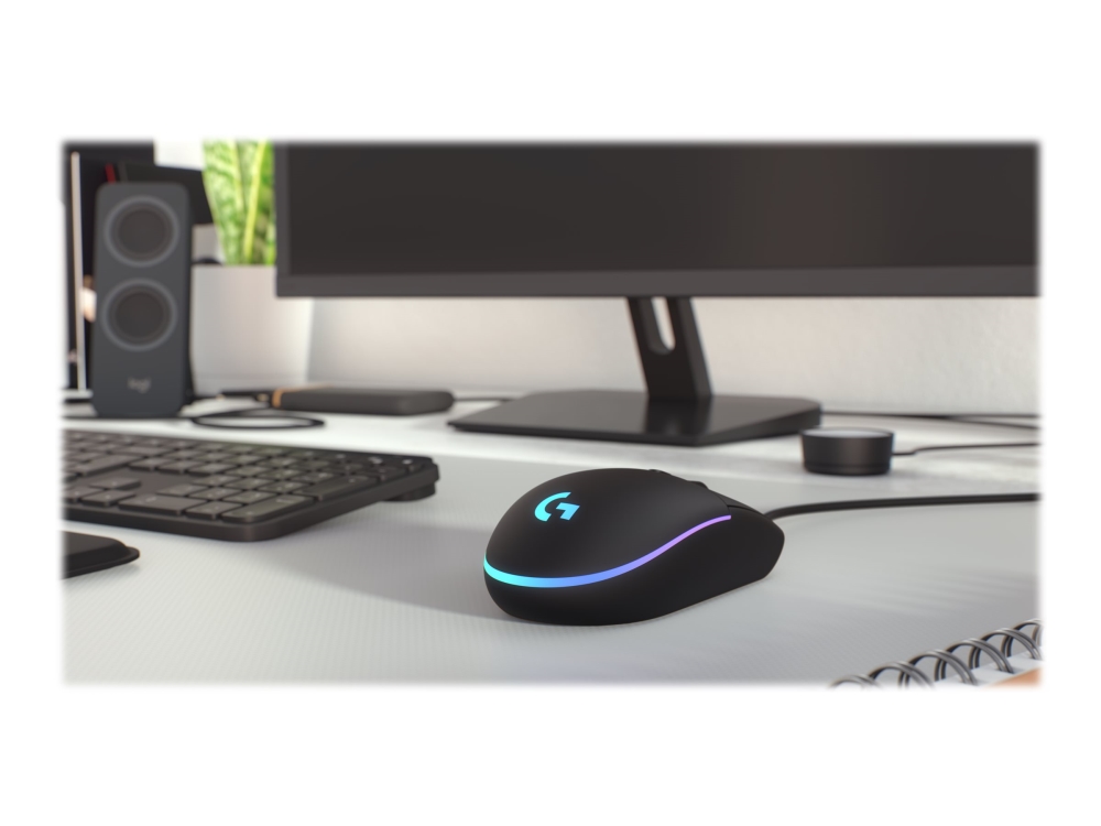 Logitech Gaming Mouse G203 Lightsync - Mus - Optisk - 6 Knapper - Kablet - Usb - Sort