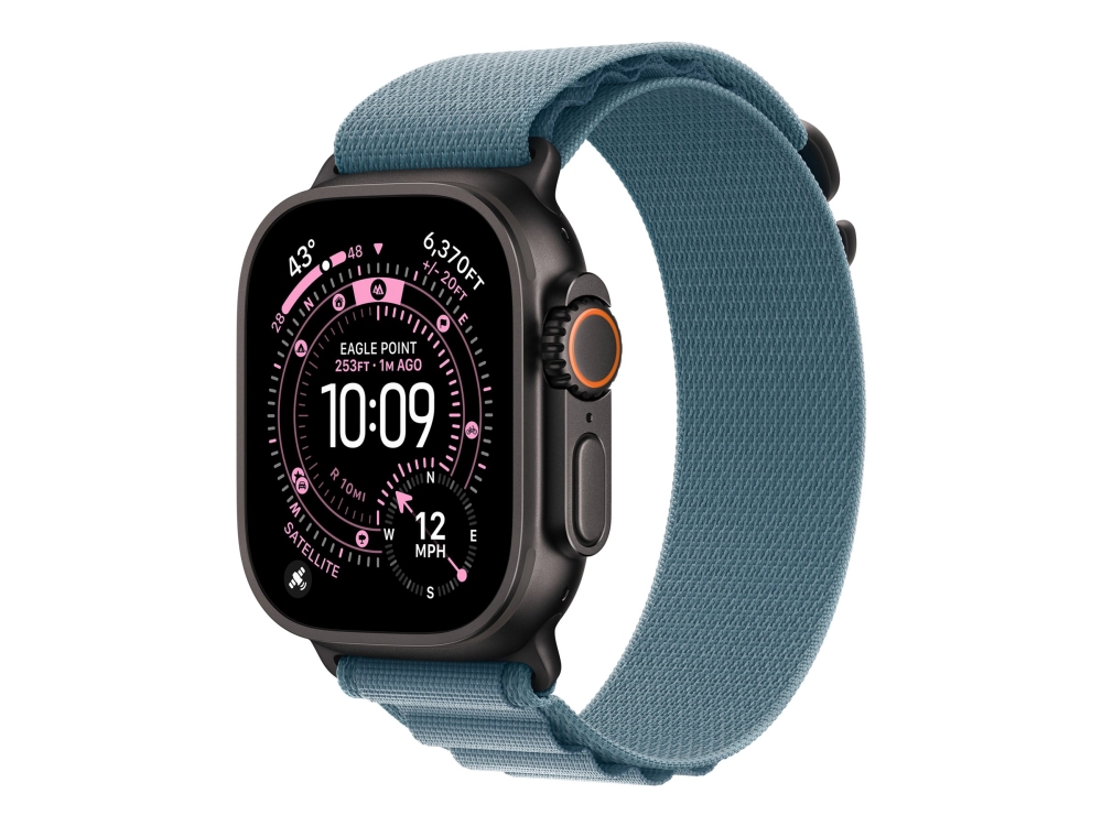 Apple Mg9m4zm/A, Band, Smartwatch, Blau, Apple, Apple Watch Models 44Mm 45Mm 46Mm 49Mm, Titan, Polyester, Spandex