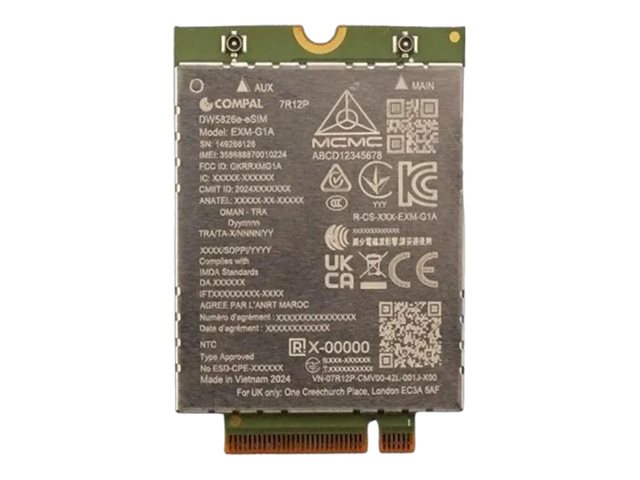Dell Wireless Dw5826e - Trådløs Mobilmodem - 4G Lte Advanced - M.2 Card