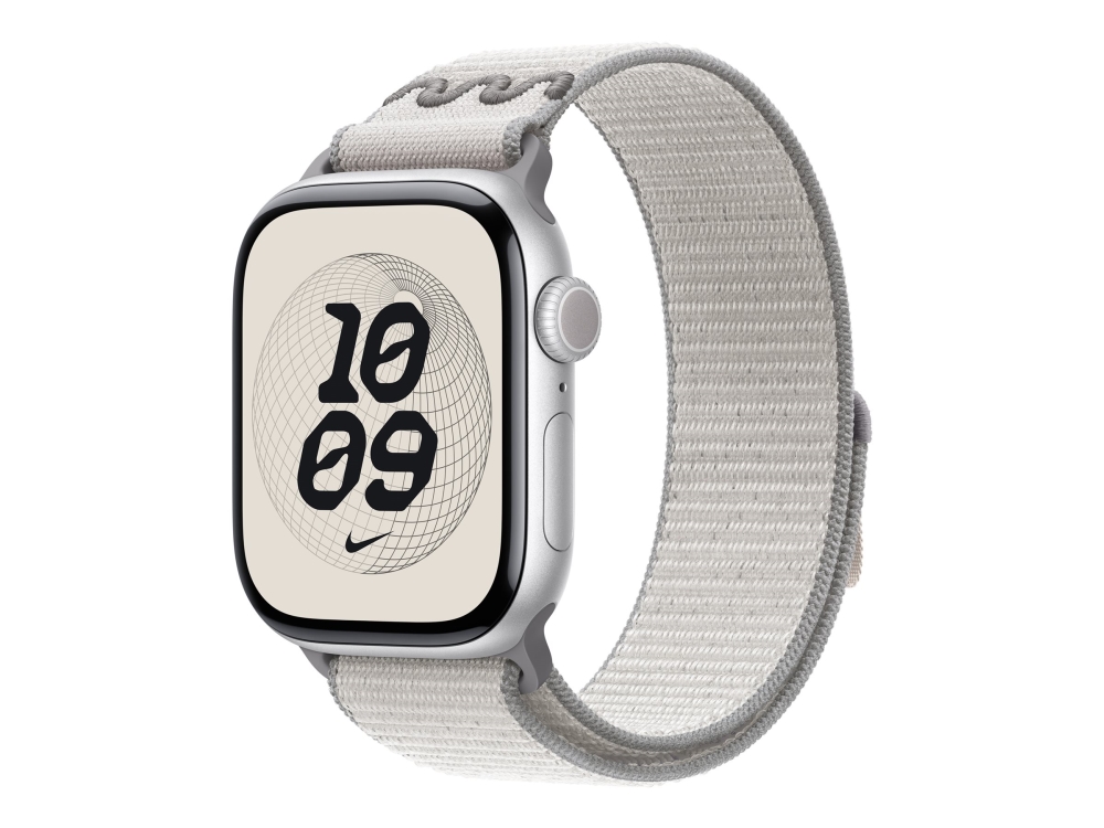 Apple Nike - Løkke For Smart Watch - 42Mm - 130 - 190 Mm - Sløret Grå - For Watch Hermès Series 7, Hermès Series 9, Se 3, Series 10, Series 11, Serie
