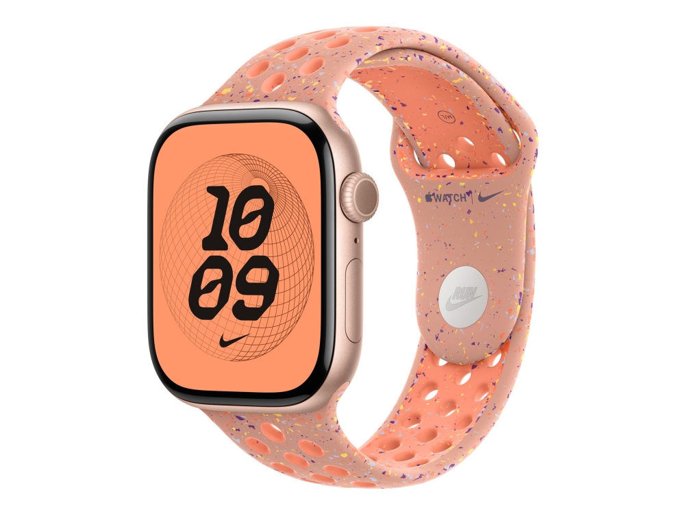 Apple Nike - Rem For Smart Watch - 46Mm - S/M Størrelse - Alpenglow Pink - For Watch Hermès Series 9, Se 3, Series 10, Series 11, Series 8, Series 9,