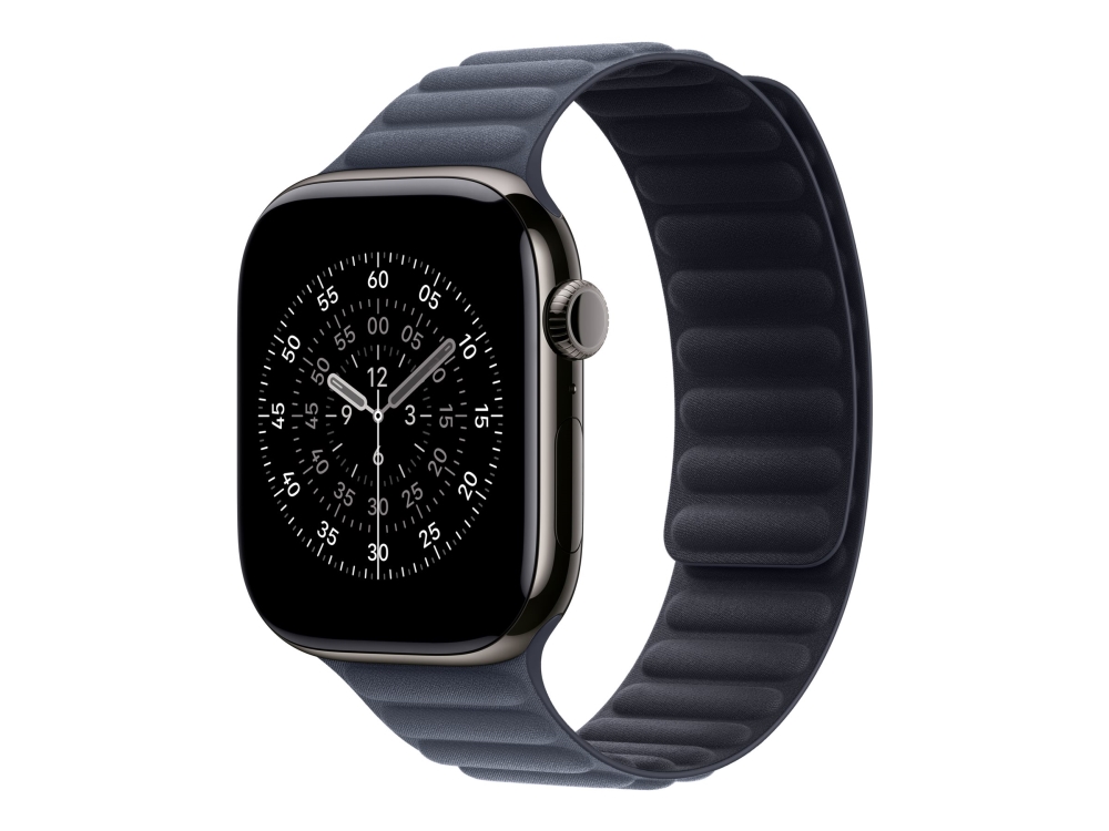 Apple - KlocKräm för smart klocka - 46mm - storlek S/M - marin - för Watch Hermès Series 9, SE 3, Series 10, Series 11, Series 8, Series 9, Ultra 2, Ultra 3 | Hälsa - Pulsklockor - Tillbehör | GameStuff