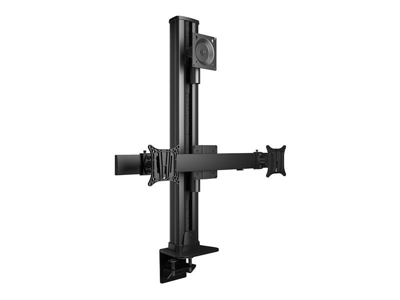 Multibrackets M - Monteringssæt (bordmontering) - lodret - for 3 LCD skærme - sort - skærmstørrelse: 24-50