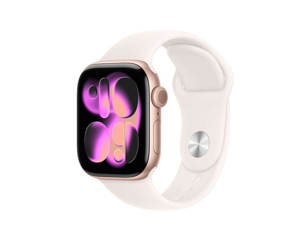 Apple Watch Series 11 Gps 42Mm Rose Gold Aluminium Case With Light Blush Sport Band - M/L