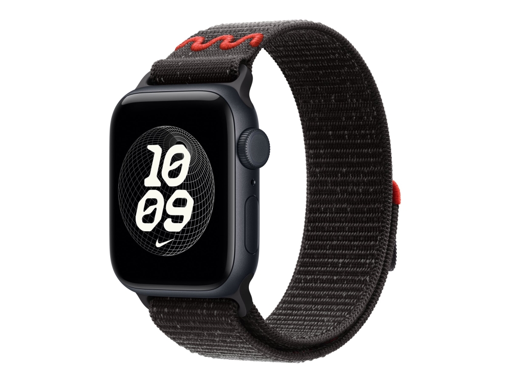Apple Nike - Løkke For Smart Watch - 40Mm - 130 - 190 Mm - Midnat Sort - For Watch Hermès Series 7, Hermès Series 9, Se 3, Series 10, Series 11, Seri