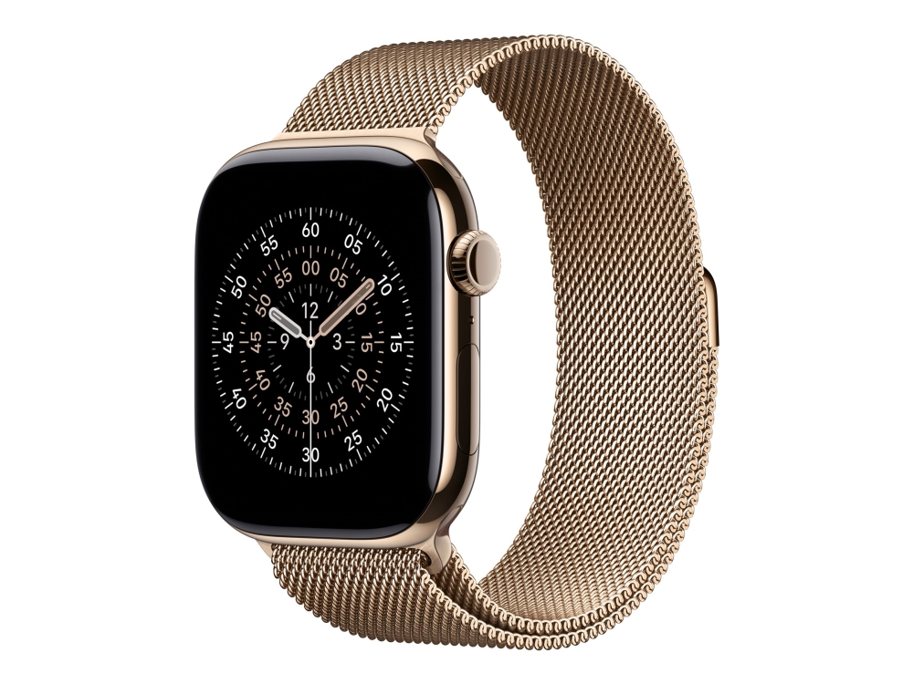 Apple - Løkke For Smart Watch - 46Mm - S/M Størrelse - Guld - For Watch Hermès Series 9, Se 3, Series 10, Series 11, Series 8, Series 9, Ultra 2, Ult