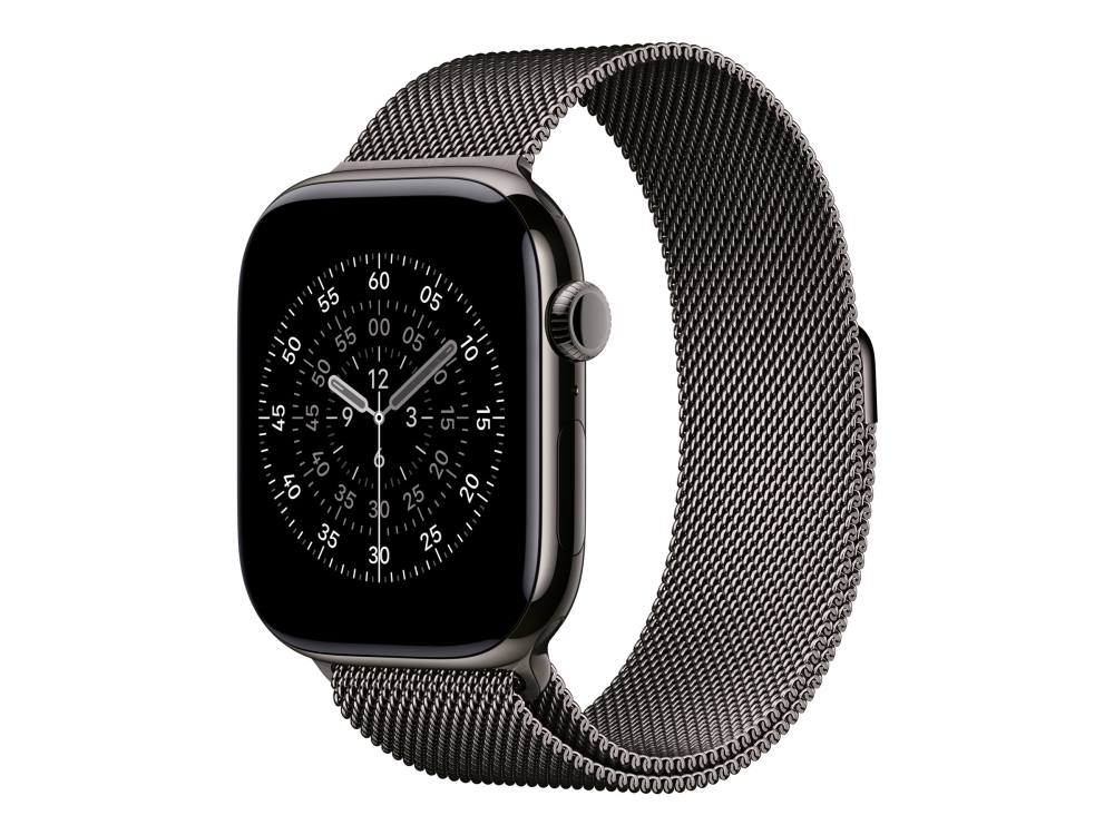 Apple - Løkke for smart watch - 46mm - M/L størrelse - skifer - for Watch Hermès Series 9, SE 3, Series 10, Series 11, Series 8, Series 9, Ultra 2, Ultra 3