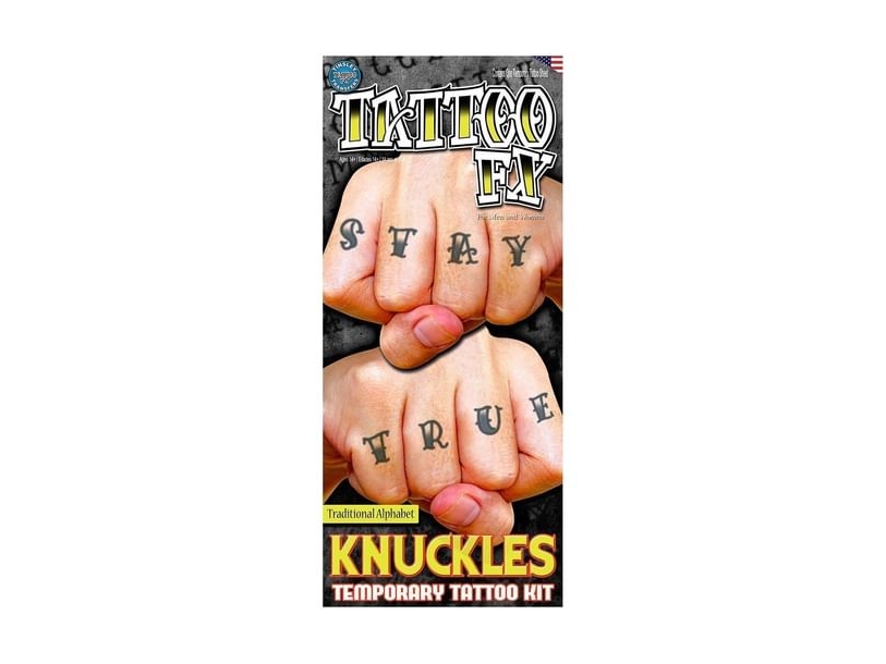 Knuckles Alfabet Tatoveringer