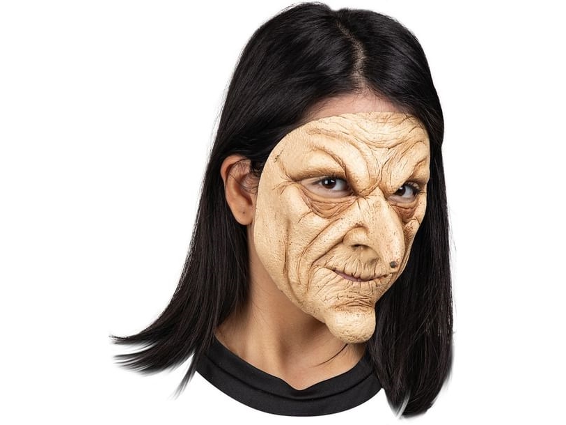 Hexe Halbmaske