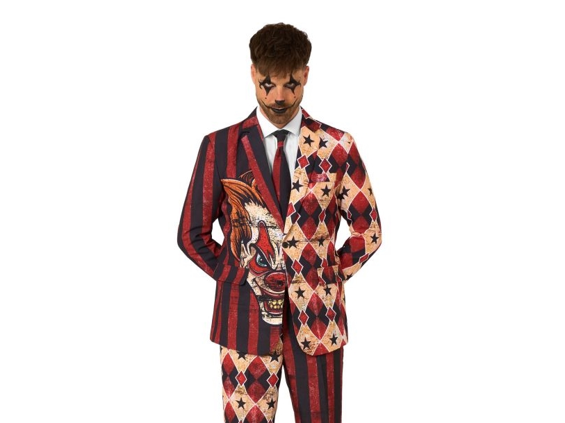Gruseliges Rotes Clownskostüm