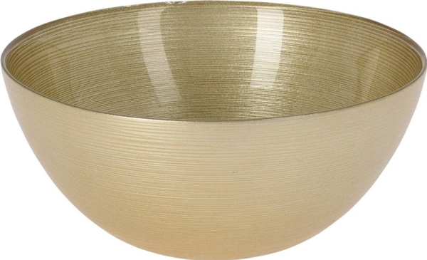 Nenurodyta_V Small Bowl, 21 Cm, Gold, Glass