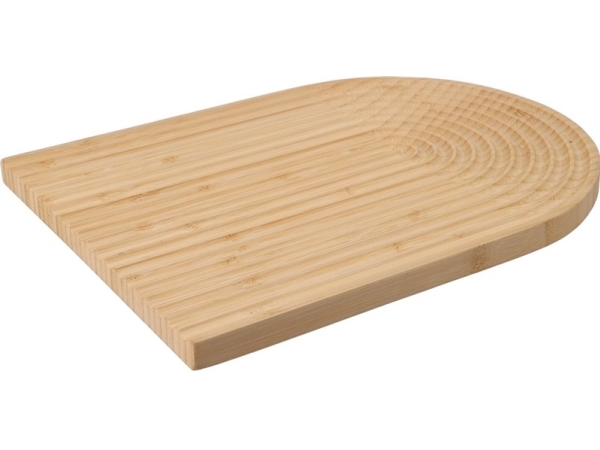 Bakke i bambus med polerglas 32x24 cm dekorationsplade til servering