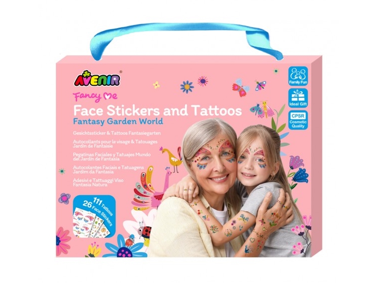 Mg Dystrybucja AVENIR Klistermärken och tatueringar för ansiktet Fantasy Garden | Sport & Träning - Tillbehör - Smycken | GameStuff