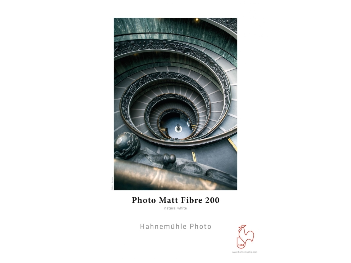 Hahnemühle Photo Matt Fibre 200, Matt, 200 G/M², Tintenstrahl, A4, Weiß, Alpha-Zellulose
