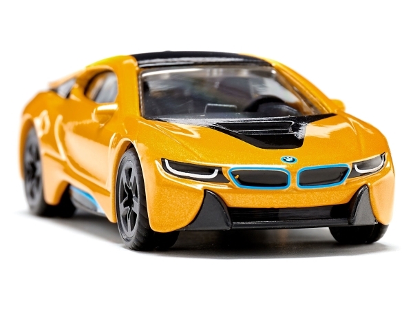 Siku BMW i8, Bil, Dreng/Pige, Plast, Metal, Sort, Gul, 33 mm, 80 mm