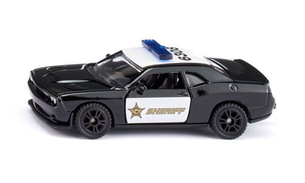 Siku Dodge Challenger SRT, Politibil, 3 År, Metal, Plast, Sort, Hvid